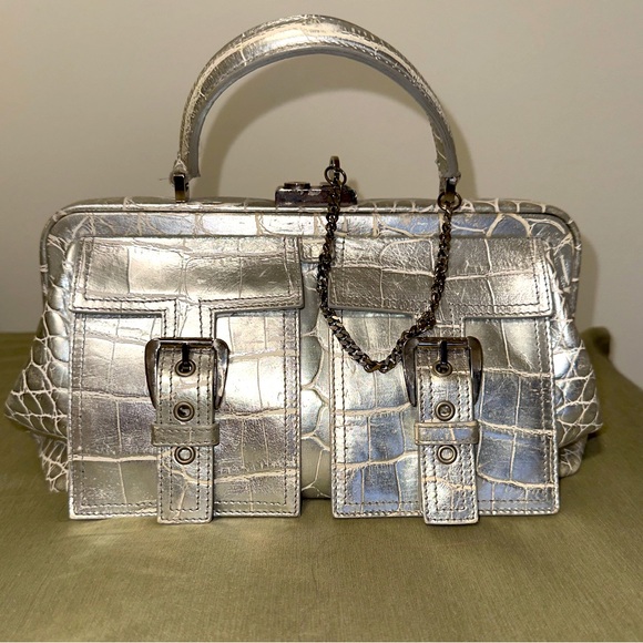 Vintage silver Celine bag - priced to sell - Picture 1 of 9